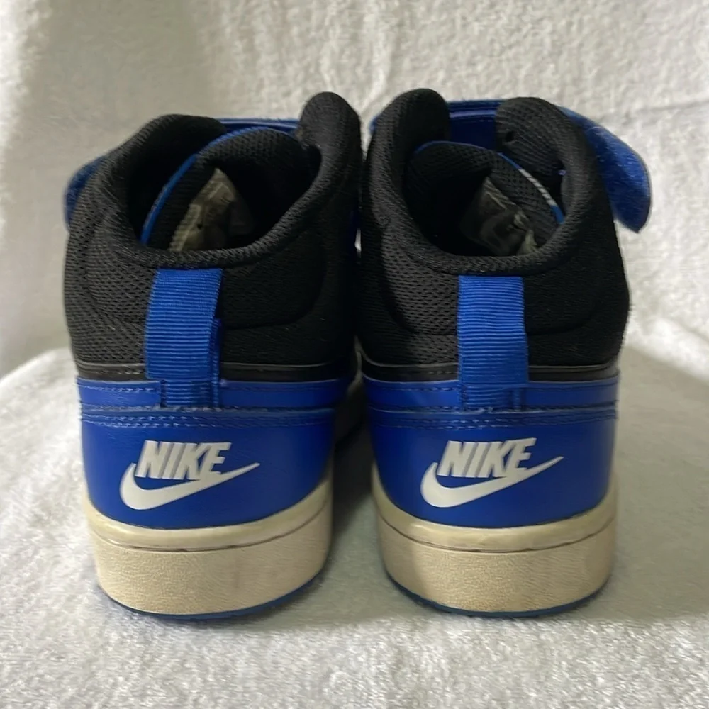 Nike Court Borough Mid 2 Black Game Royal (GS) Size 4.5Y - Picture 3 of 9
